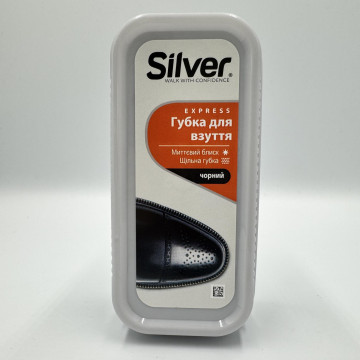 Губка-блиск широка чорн.  Silver